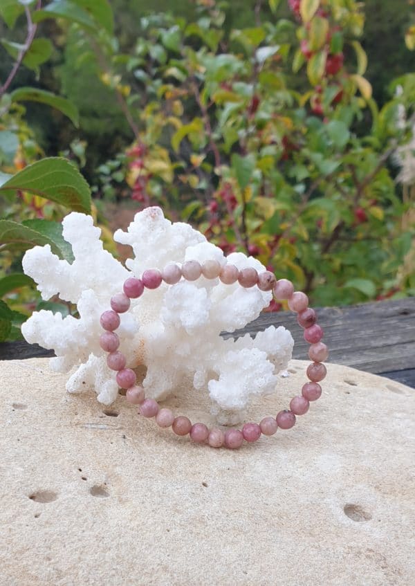 bracelet boule 6mm rhodonite australie